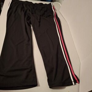 NWT Made for Life Woman Black Track Pants Quick Dry Polyester Athletic Active